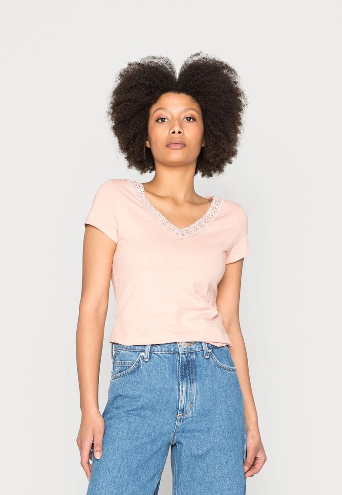 T-Shirt ANNA FIELD Anna Field Basic T-shirt Rose Femme | KJU-3034535